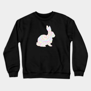 Rainbow Tie Dye Show Rabbit - NOT FOR RESALE WITHOUT PERMISSION Crewneck Sweatshirt